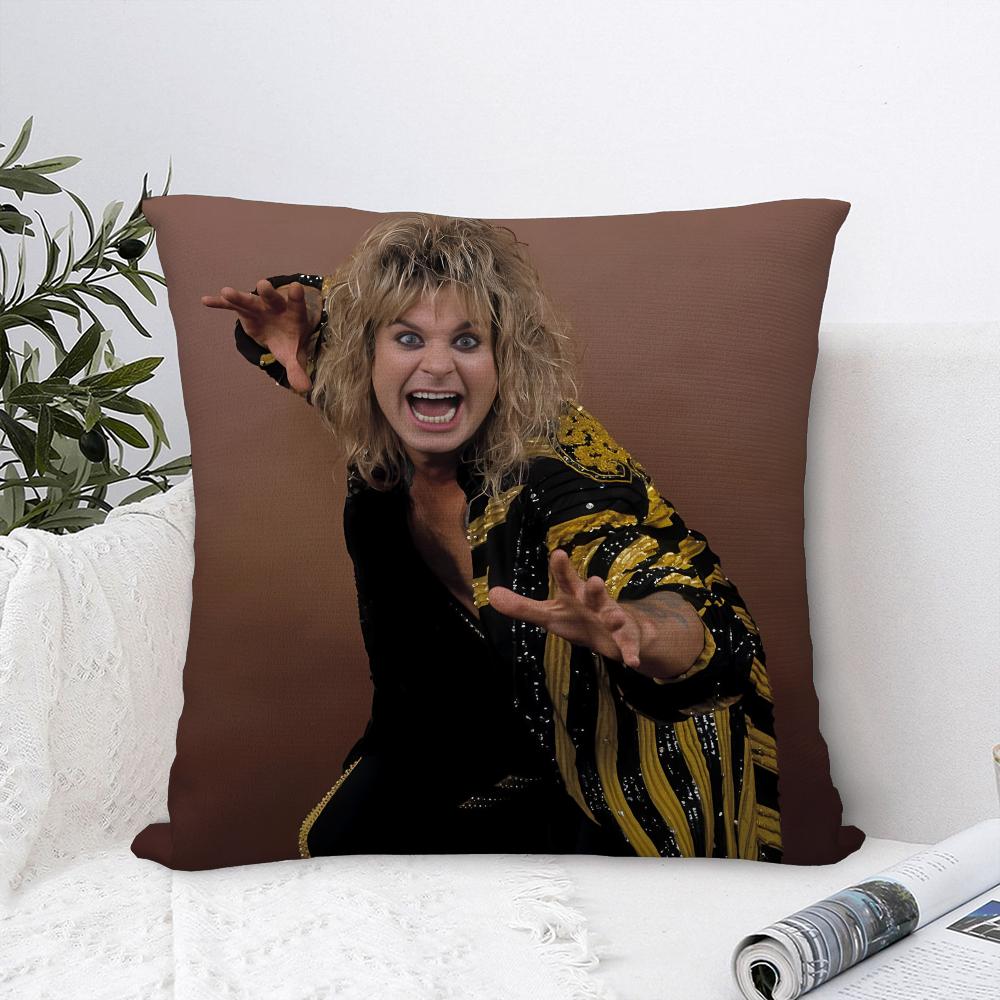 O-Ozzy Osbourne Pillow Case Sofa Decorative Home Double-Sided Print Plush Square Throw Pillow Covers Cushion Decor Cover
