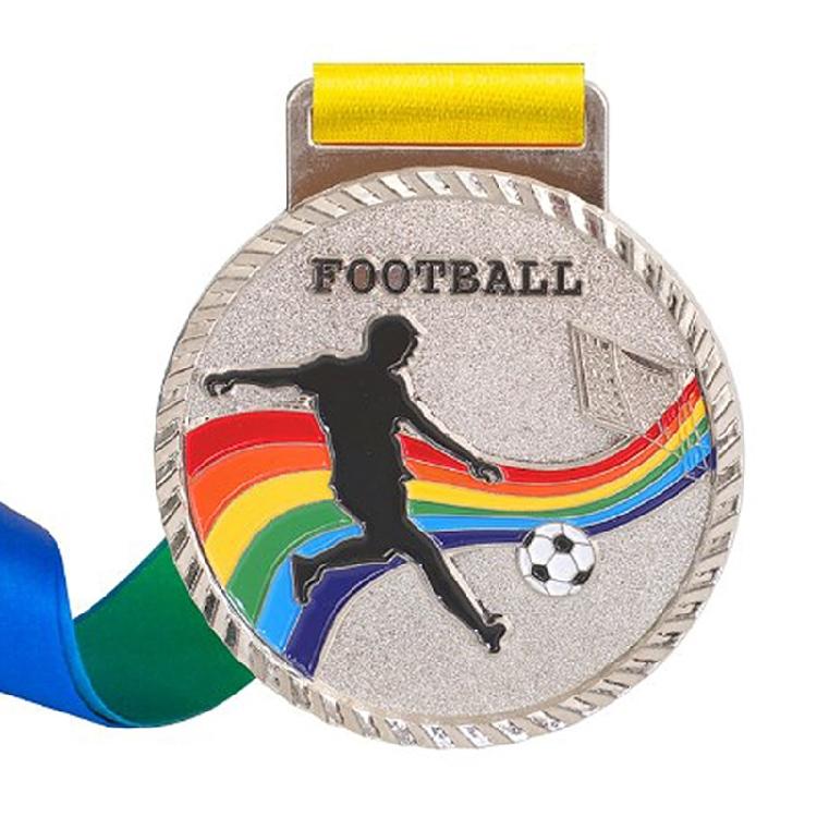 

Award Medals for Kids and Adults Metal Prizes Awards Gold/Silver/Bronze Soccer Medals for Awards Sports Competitions срібний
