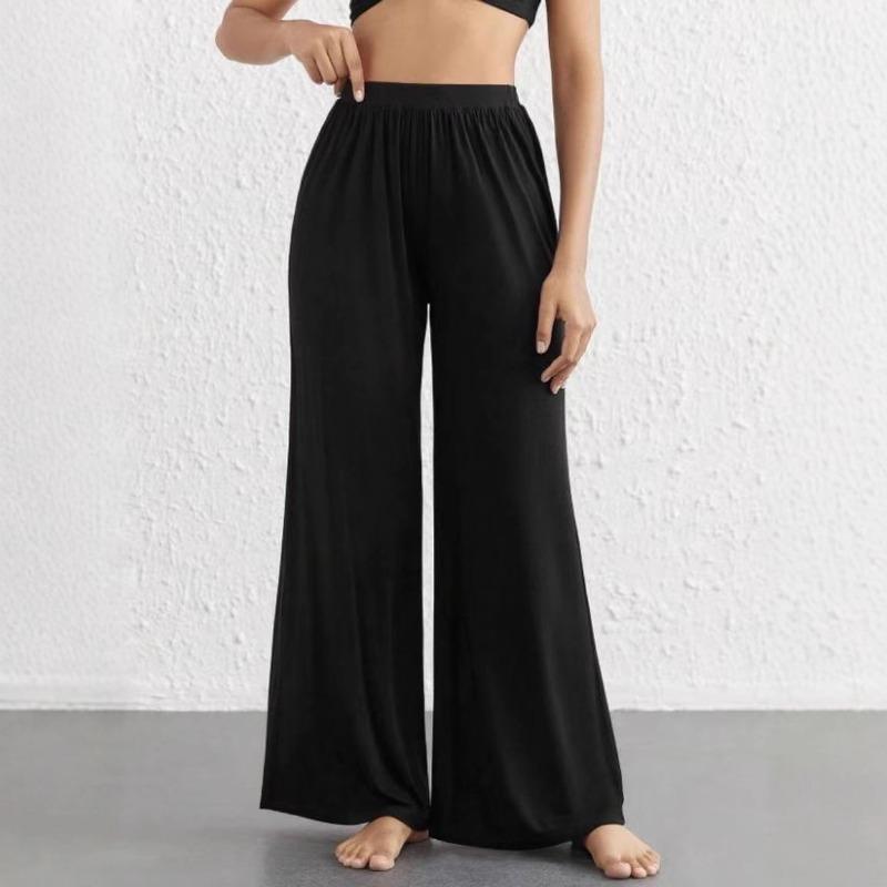 Women S High Waist Loose Wide Leg Casual Pants S
