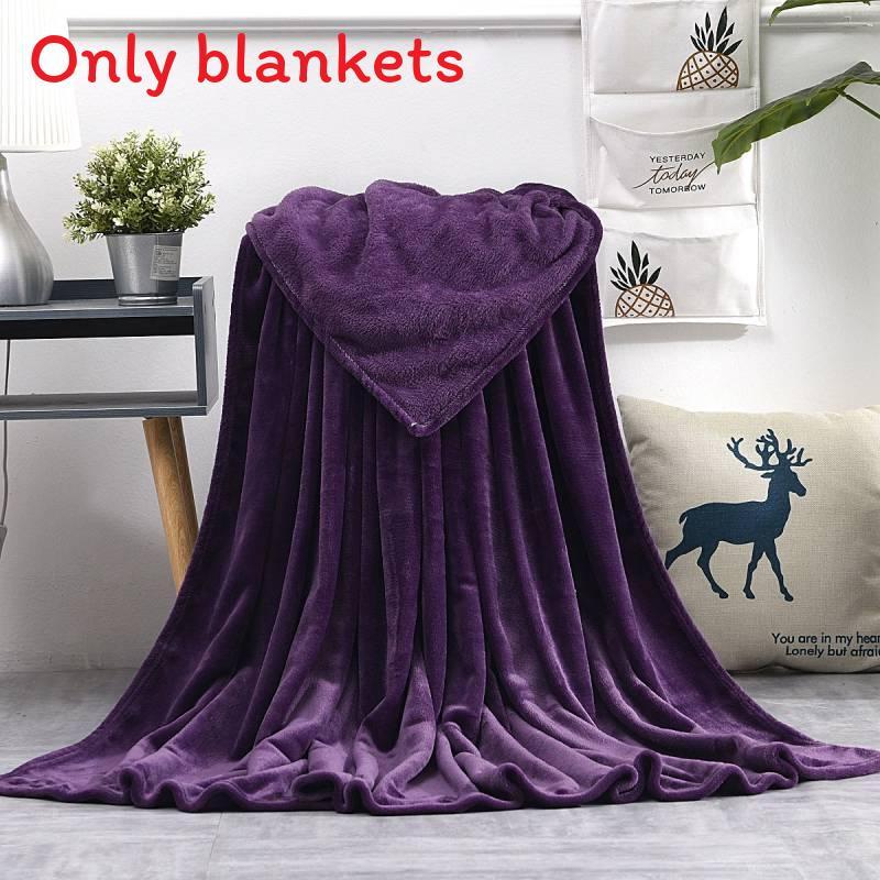 Simple Oversized Solid Color Soft Plush Blanket For Napping Sofa And Use Bedroom
