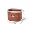 Mini Trash Can, Cute Desktop Waste Bin Storage, Hinged Lid, Bedroom Office Brown Bear