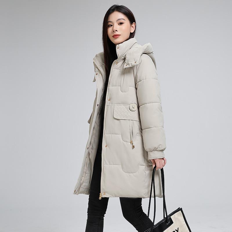 

Women s Mid-length Winter Loose Cotton Jacket XXXXL