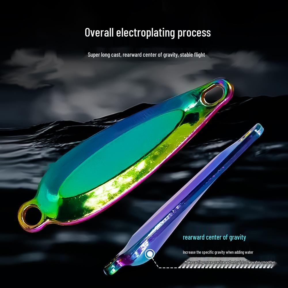 Lure Long Cast Propeller Spinner Soft Bait Fly Hook for Bass and Whitefish Fishing.