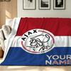 1PC AFC Ajax Custom Name Patterned Flannel Blanket Suitable For All Seasons for Home Decor Warmth and Comfort Gifts Holiday Present