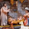 Weihnachts Krippenfiguren Harz Krippe Heilige Familie Krippenszene Statue für Weihnachten Innen Haus Tischdekorationen