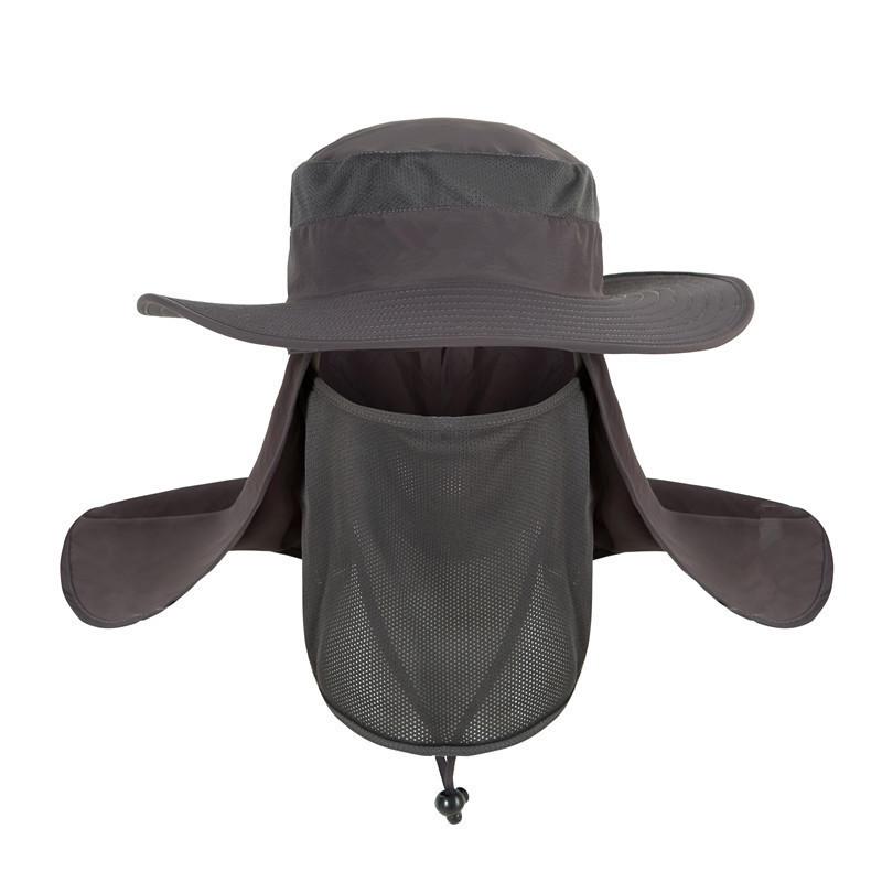 Fishing Flap Caps Men Sun Protection Summer Quick-drying Bucket Hat Outdoor Face Wide Brim Women Bucket Hat For Fishing Climbing