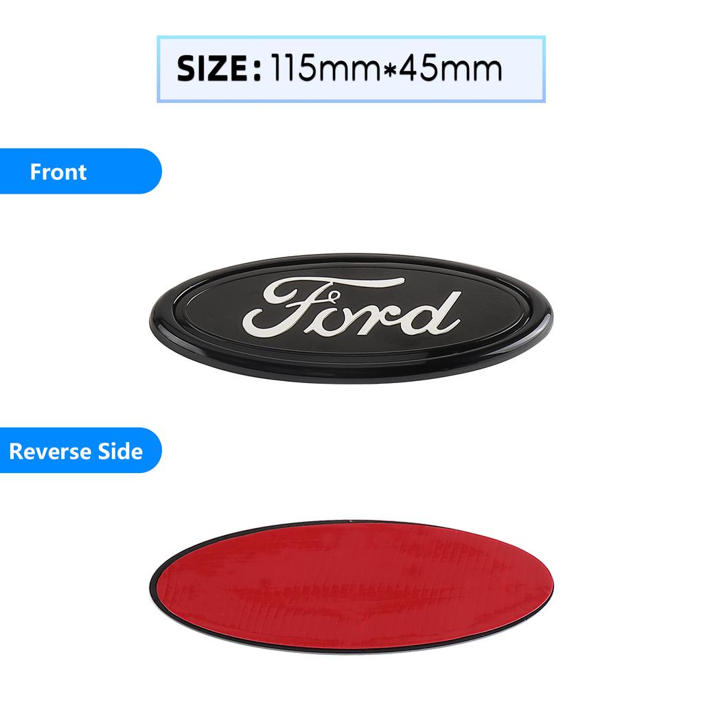 Car Rear Trunk Front Grill Sticker For Ford Grille Emblem Logo Hood Badge Focus Kuga MK7 MAX Fiesta Ranger Mondeo Mustang Escape