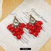 Vintage Long Fringed Earrings Femininity Earrings Niche Bohemian Vacation Earrings