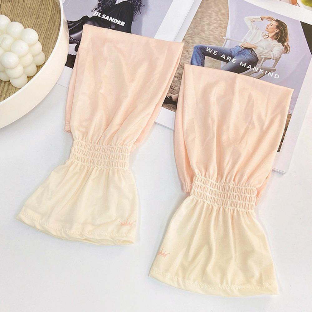Gradient Long Ice Silk Sleeves Elastic Cycling Gloves Sun Protection Sunscreen Arm Covers  Outdoor