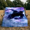 Black Panther Flight Blanket Flannel Throw for Sofa, Indoor, Camping, Living Room, Office, Chair, And Bed Soft Birthday Gift