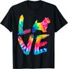 Norwich Terrier Tie Dye Love Dog Mom Dad T-Shirt