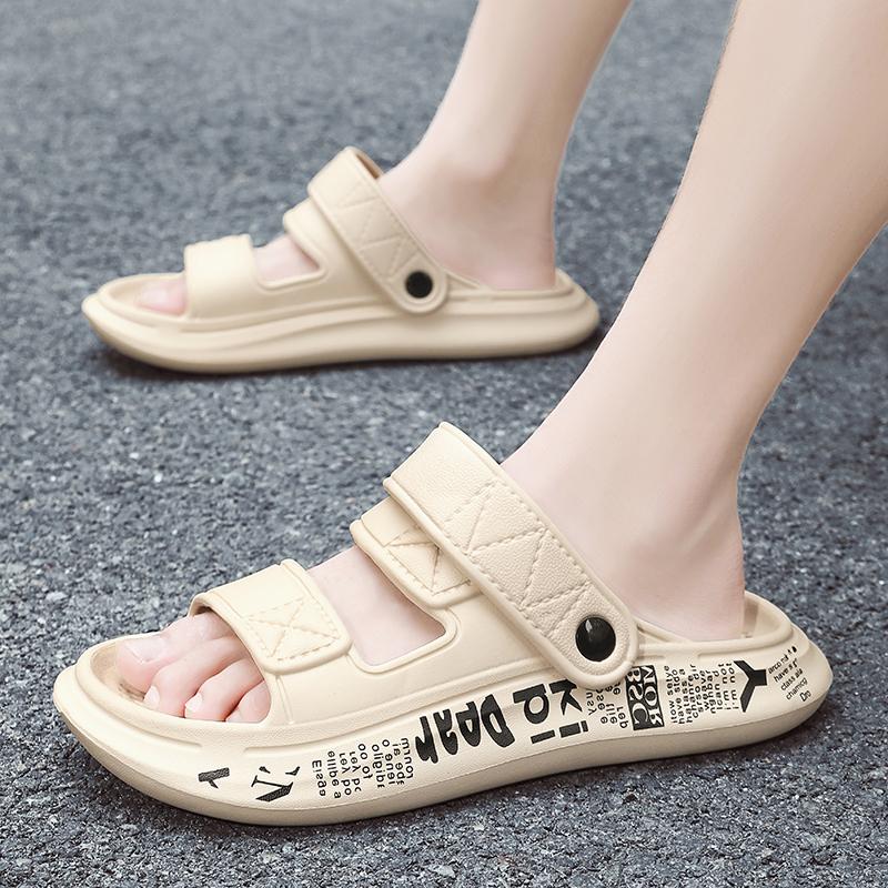 Fashion Breathable Men Slippers Comfortable Man Beach Sandals Non-slip Lightweight Male Walking Shoes Summer Outdoor Man Casual Shoes