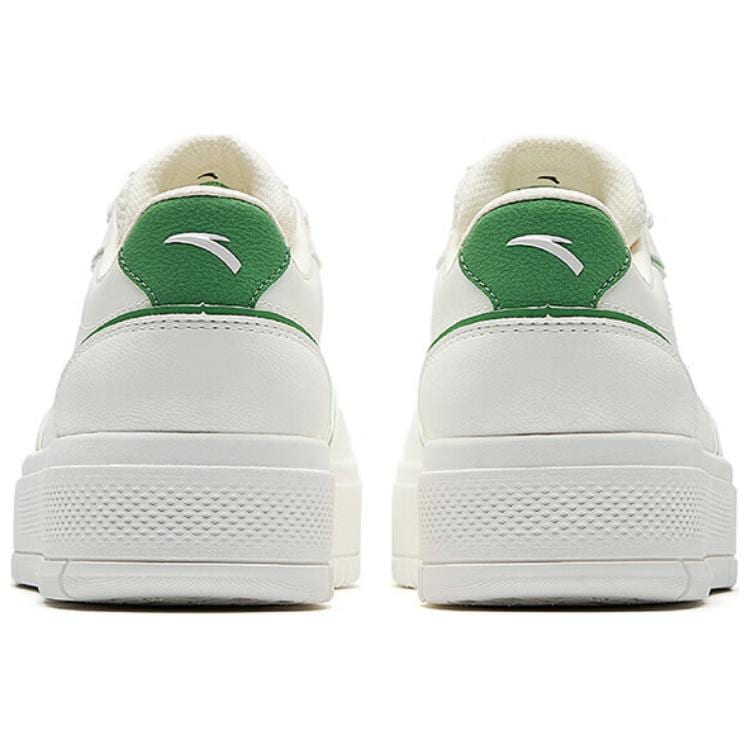 Anta Jelly 2 Lightweight Breathable Height Increasing Low top Skateboard Shoes Women's White Green 122528032-1