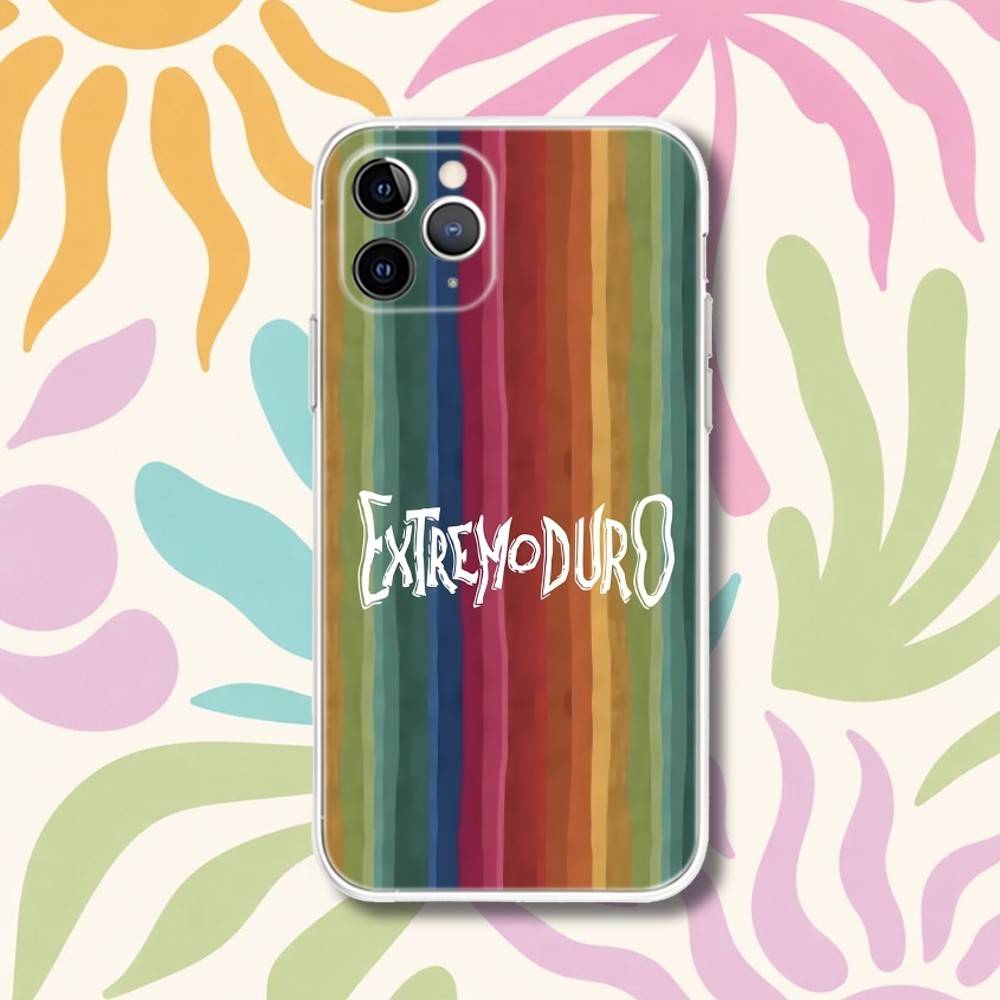 E-Extremoduro Rock Band Transparent Phone Case For iPhone 17,13,15,12,11,14,16 Pro Max Mini 7,8 Plus SE4,17E Air Cover Fundas
