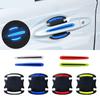 4PCS Car Door Reflective 3D Universal Decal Tape Open Stickers Warning Mark Night Driving Safety Lighting Luminous Decor Auto Door Stickers