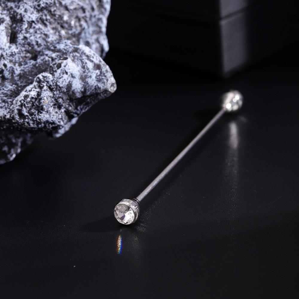 Spiral Buckle Shirt Collar Pin Detachable Neckline Pin Crystal Tie Collar Needle  Men