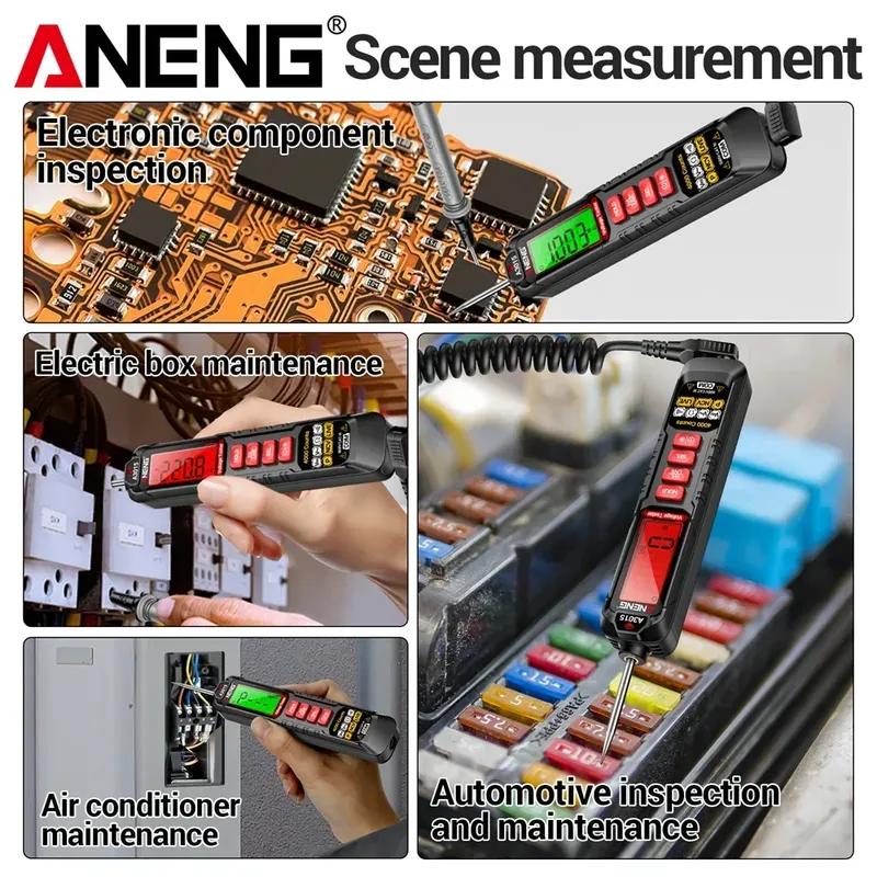 Car Voltage Detector Pen ANENG A3015  Non-Contact Voltage Tester Volt Resistance Continuity Car Fault Maintenance Circuit Test