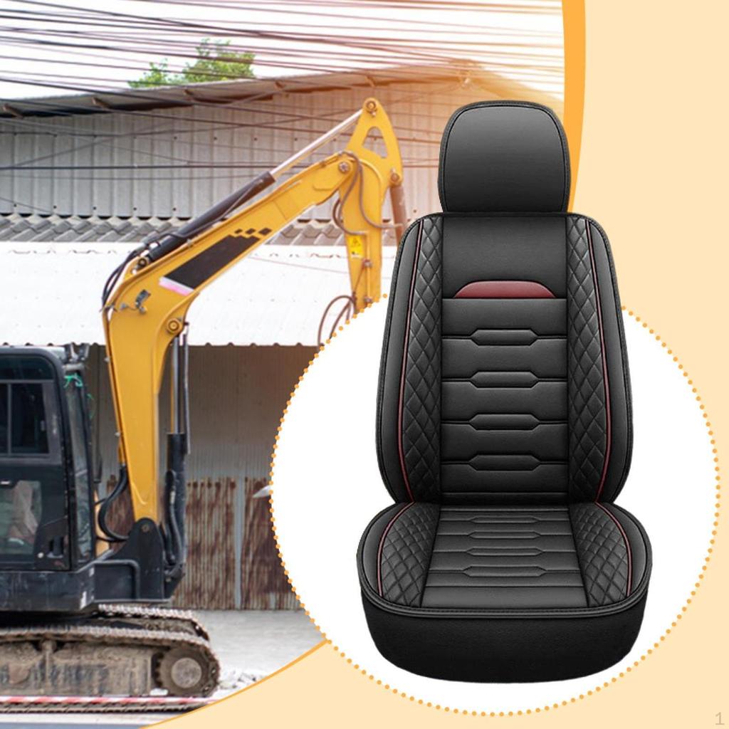 Excavator Seat Cover Equipment Repair Parts Fittings Professional Easy Maintenance PU Leather