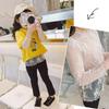 Girls' Korean Style Lace Mesh Sun Protection Long Sleeve Top
