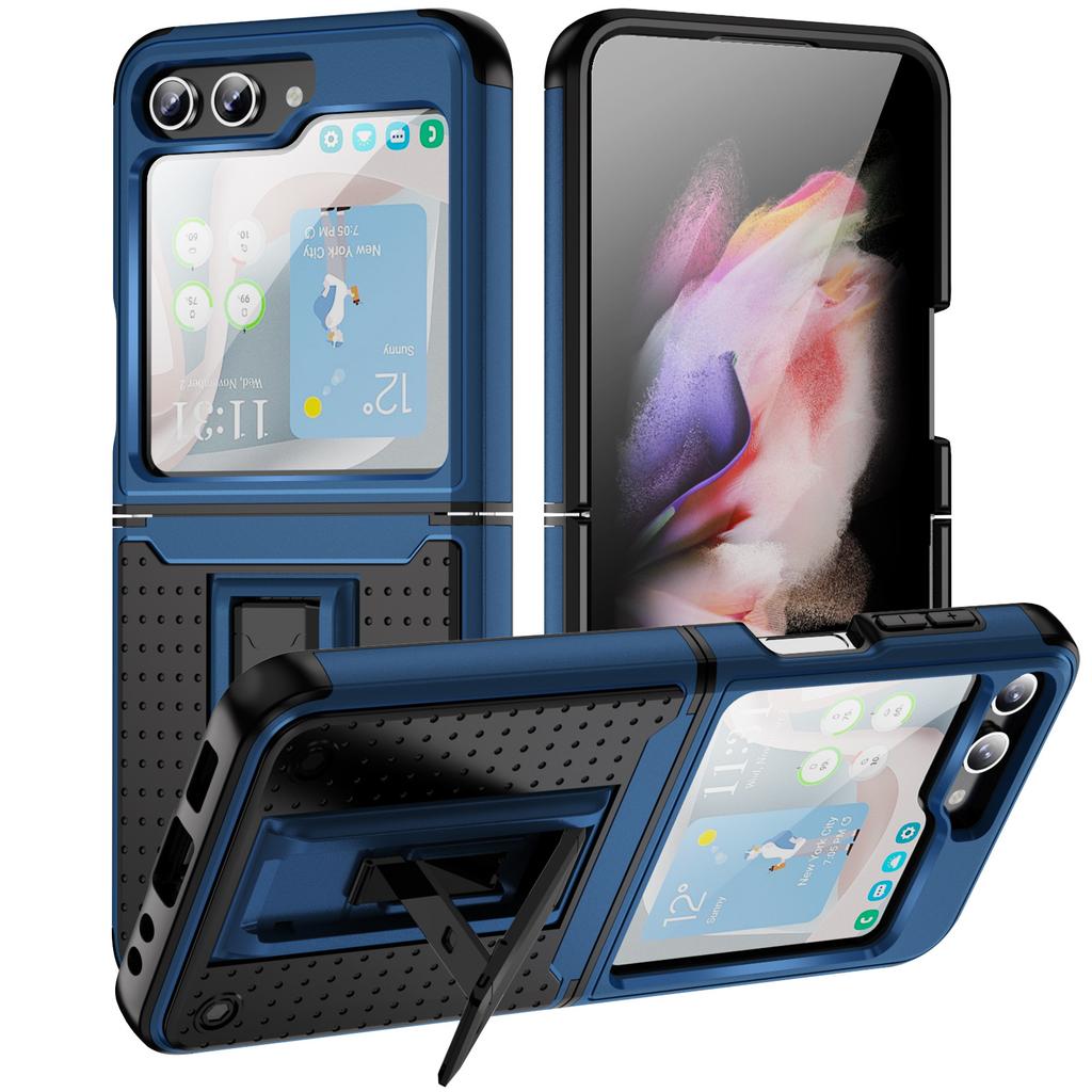 New for Samsung Z Flip5 5G Folding Screen Phone Case Invisible Bracket for Samsung Phone Case