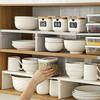 Retractable Storage Rack Plates Cutlery Seasonings Organization Kitchen Cabinets And Counter Layered Shelves Increase