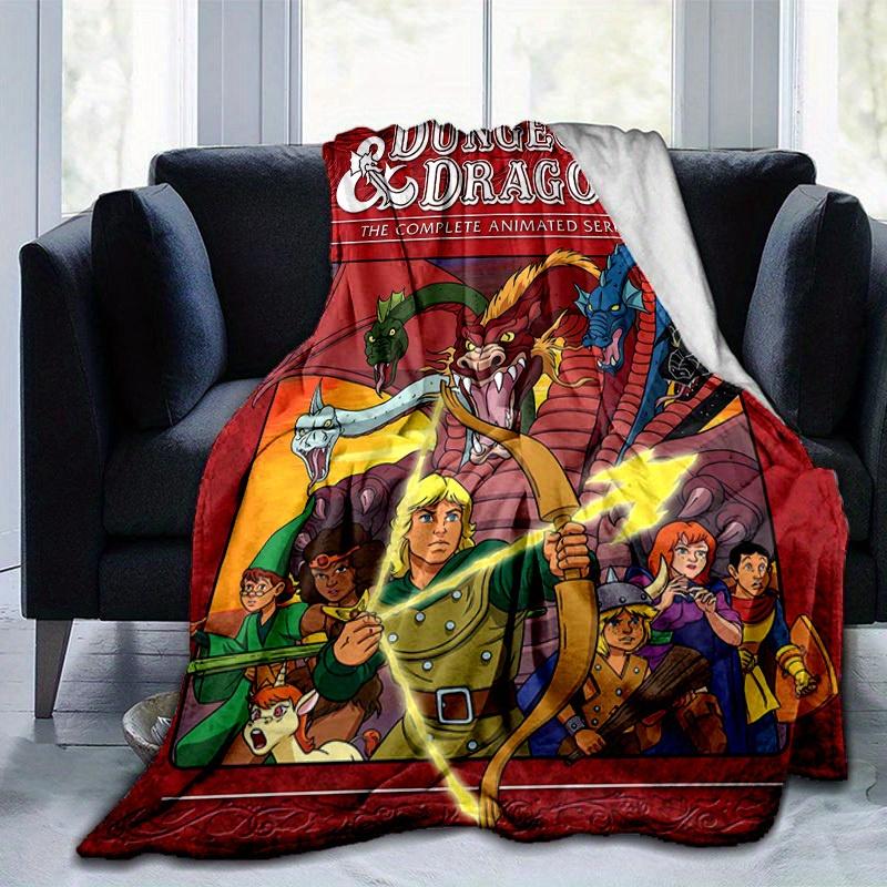 1pc Dungeons & Dragons: The Complete Animated Series, Cozy Home Decor Gift! Perfect for Bedroom, Living Room, Travel, Camping, Car Blanket, Beach, Off