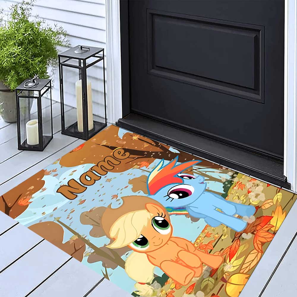 Little Pony (10) Customize your name rug, office chair cushion, home bedroom living room gift.
