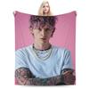 Nová MGK Lost Americana Tour - Lehká tenká flanelová deka, útulná přehozová deka, pratelná v pračce