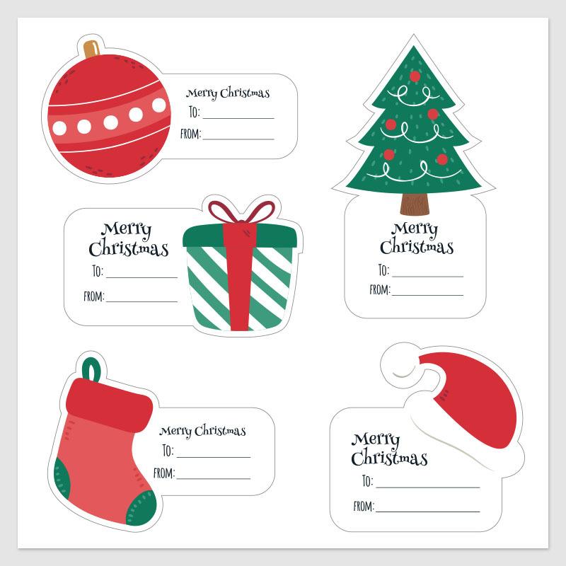 10Pcs-50Pcs High-Quality Christmas High-Quality Stickers Self-Adhesive High-Quality Seal High-Quality Labels High-Quality Christmas High-Quality