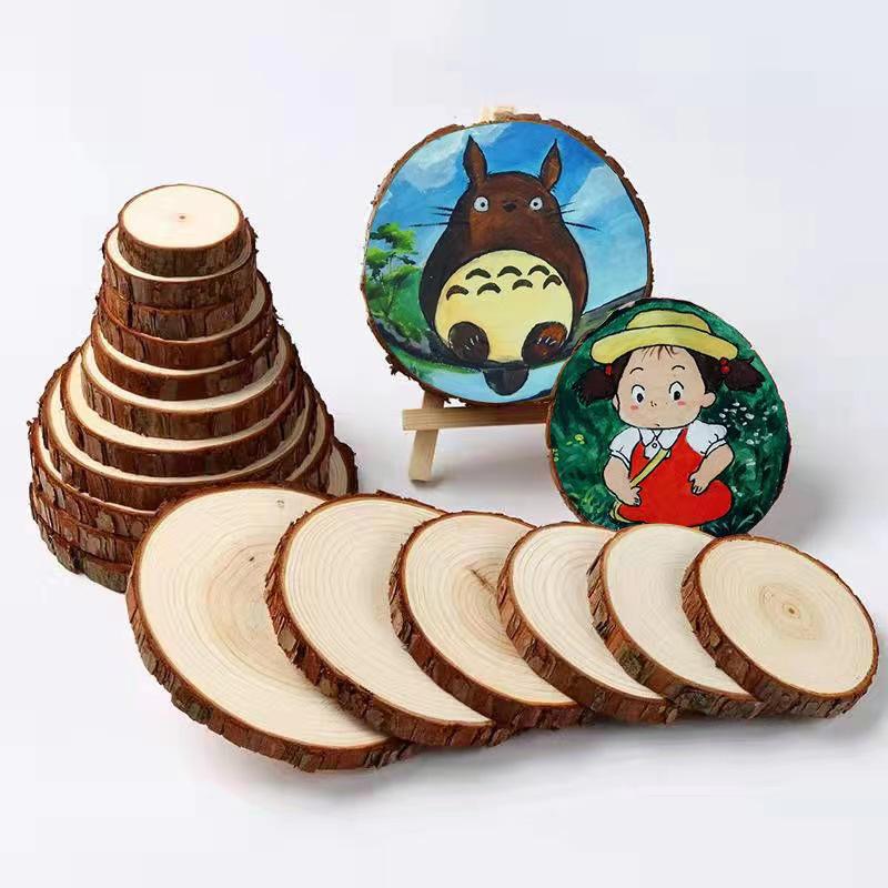 

Натуральные спилы сосны для поделок своими руками и рождественских украшений Diameter 1-3cm, Thickness 0.5cm