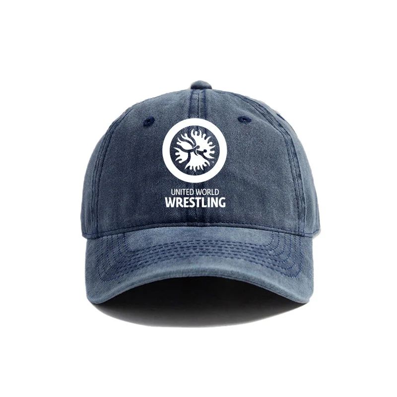 United World Wrestling Baseball Caps Distressed UWW Hats Cap Men Women Retro Outdoor Adjustable Hats Dad Gift