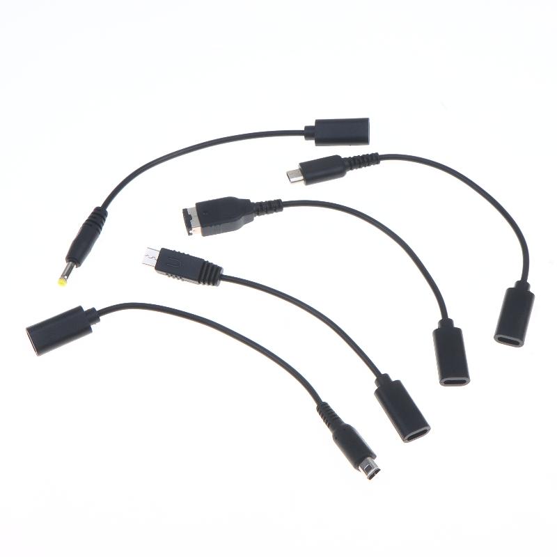 1Pcs Power Line Conversion Cord Usb C Charging Cable Cord Wire Type-C For Nds Ndsi Gba Sp 2Ds New 3Ds Ll Xl Psp1000 2000 3000