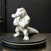 Anthropomorphic Reptile Decor 3D Printed Crocodile Figurine, Realistic Muscular Ornament, Desktop Cross Statue Arm Animal Statue, Creative Sculpture