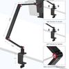 Desktop tablet bracket metal cantilever ipd bracket live mobile phone bracket clip-on three-arm tablet clip.