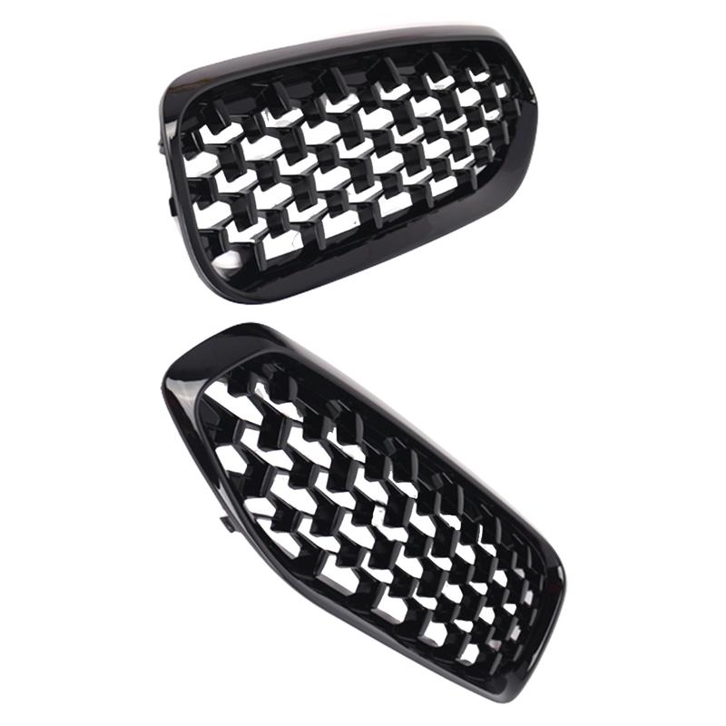 2PCS Car Kidney Hood Radiator Grille Diamond Styling Front Bumper Racing Grills For BMW Z4 G29 - 51138091295 51138091296