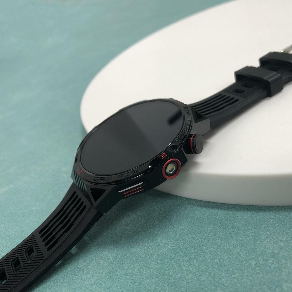 Rainbuvvy HT28 Bluetooth Smart Bracelet 1.85inch 360*360 IPS Display IP68 Waterproof Android Flashlight Compass Full Screen Touch Smart Watch