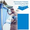 Wodoodporna Mata Basenowa PE Plandeka Pod Basen Pokrycie Podłogi Basenu Wytrzymała Prostokątna Mata Pod Basen na Podłogę