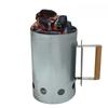 Rapid Fire Briquette Starters Can W/Handle Charcoal Chimney Lighter BBQ Grill Tool for Charcoal Grill and Barbecues