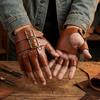 Mănuși pufoase fără degete Mănuși lungi din blană artificială Mănuși Steampunk din piele PU Medievale
