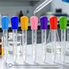 15 Pieces Graduated Liquid Pipette Cleaning Brush Included Dropper Colorful Silicone Bulb