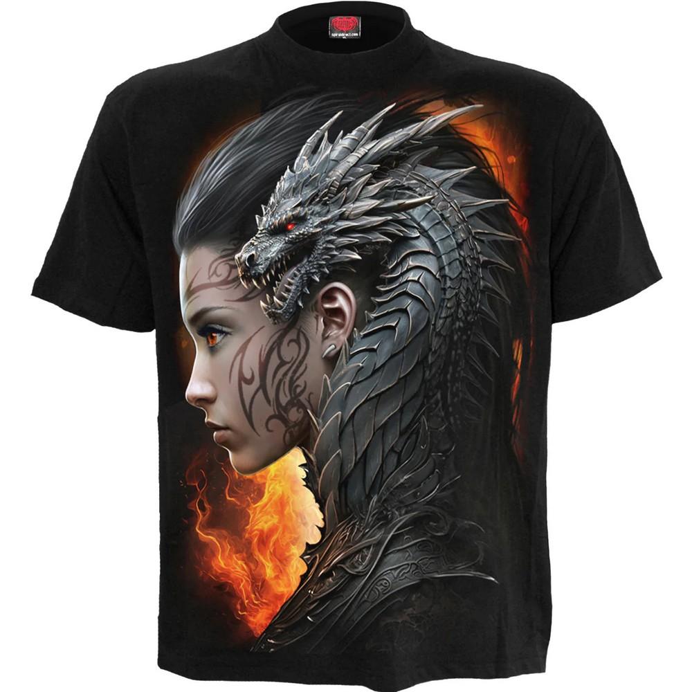 Spiral Direct Unisex Erwachsenen Draco Queen Kurzarm-T-Shirt