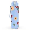 1PC Red Bouquet Flower Bow Decoration 750ml Color Plastic Sports Water Bottle Leakproof Flip Straw Lid Suitable for Sports Office Home Use