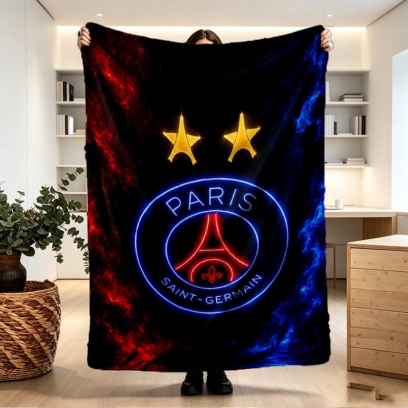 Paris Saint Germain Print Blanket - Soft & Comfortable, for Bedroom, Travel, Sofa, Home Decoration - Birthday Christmas Gift for Friend