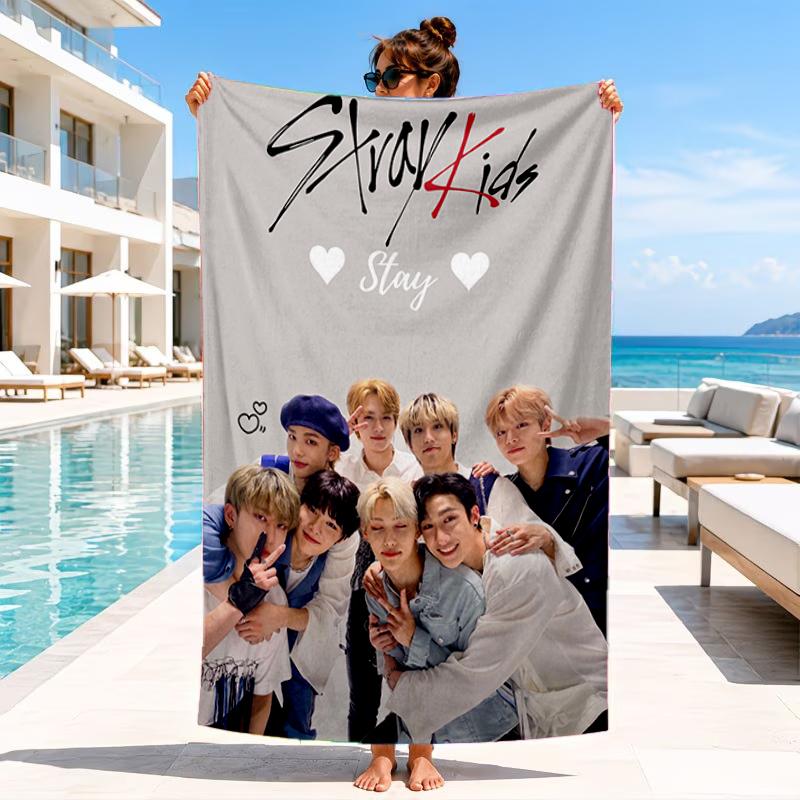 K-pop Stars In Urban Vibes Beach Towel, Microfiber Beach Towel, Perfect For Pool, Beach, Travel, Home Decor Beach Party Fan gifts