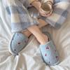 Cute Cherry Cotton Slippers Autumn and Winter Plush Warm Home Indoor Home Non-slip Floor Mop