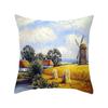 Bedroom Living Room Car Office Pillowcase Country Oil Painting Scenery Pillow Sofa Cushion
