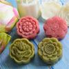 Eight Petals Lotus Leaf Mooncake Mold 50-65g Chiness Style Mung Bean Moon Cake Hand Press Pastry Dessrt Mould Plastic Tools