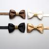 Men'S Solid Bow Tie Men'S Flat Corner Multi-Color Wedding Groom Best Man Bow Tie
