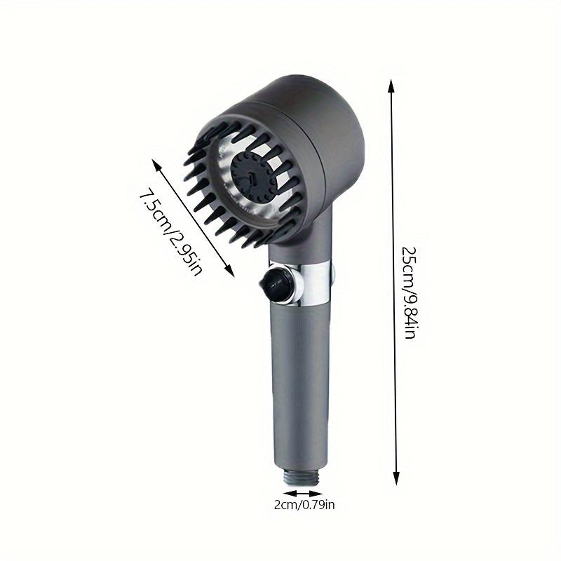 Pressurized Handheld Shower Head, 3 Modes Adjustable Water Output Shower Head, Round Massage Shower Head, Shower Sprinkler, Shower Spray Head,