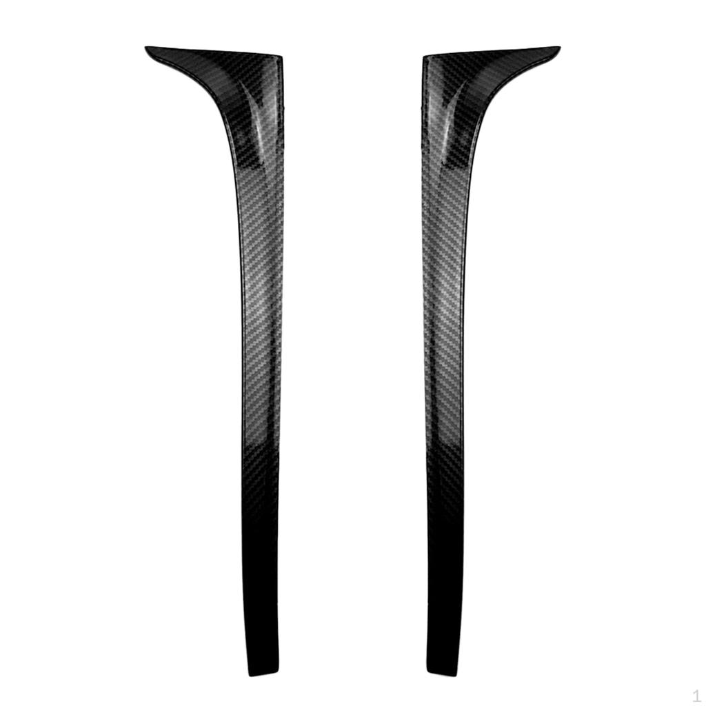 Plastic Back Window Side Spoiler Wing Stickers Cover Decoration for 14-18 Vehicle Modification